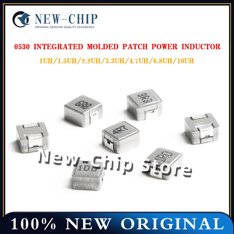 

5PCS/LOT 0530 Integrated molding chip power inductor 1UH 1.5 2.2 3.3UH 4.7UH 6.8UH 10UH New original