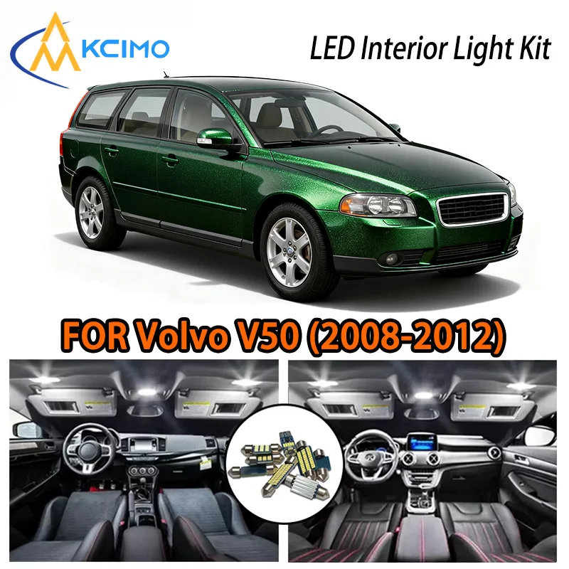 

KCIMO For V50 Volvo (2008-2012) Premium LED Interior Kit - 2 Colors , Quick Installation, Long-Lasting