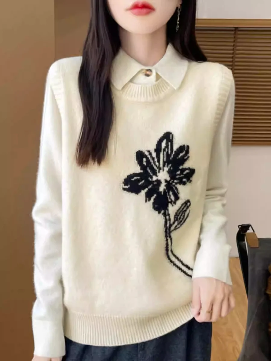 

Women's Knitted Vest Top round Ne Svel Embroidered Layering Tank Summer Slim Fit Wool Blend Commute Sle Faion