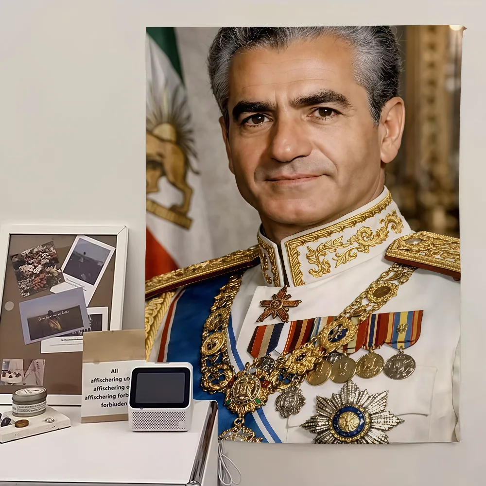 Mohammad Reza P-Pahlavi flag Living Room Wall Club Hanging H