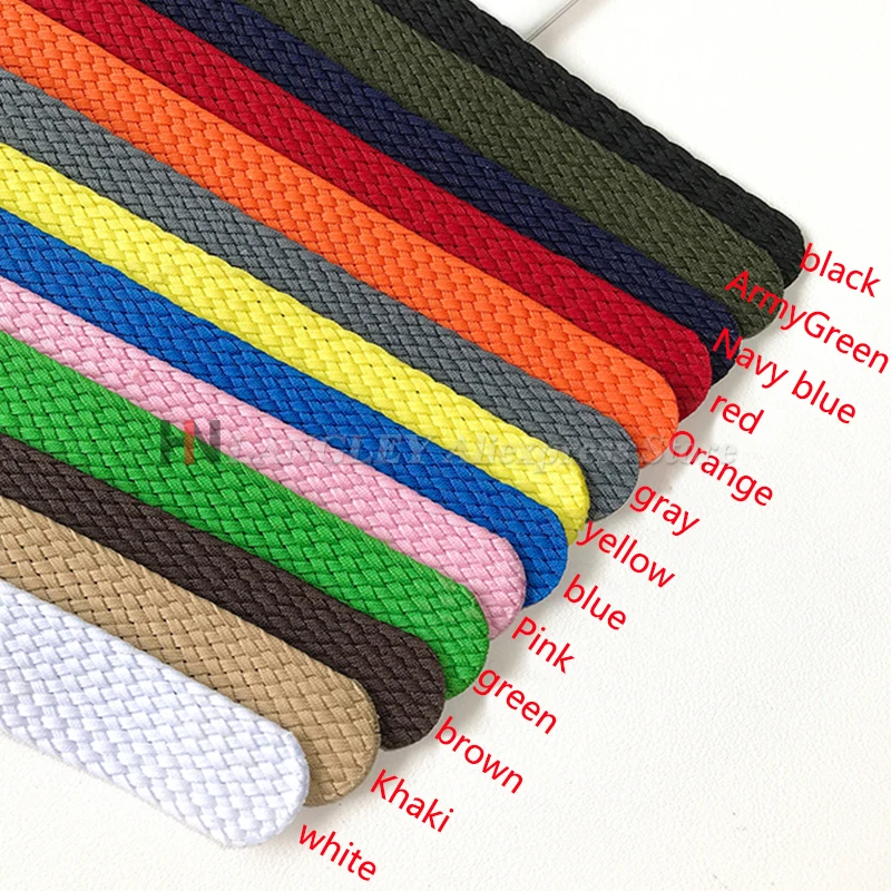 Bracelet de montre en Nylon tissé en tissu pour Perlon pour Bracelet Omega remplacement hommes femmes 14mm 16mm 18mm 20mm 22mm Bracelet de Sport