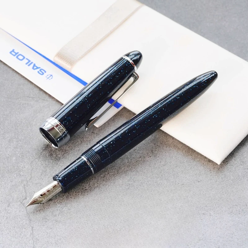 

Japanese Sailor Four Seasons Star Series Fountain Pen Sky Blue Imported Resin Pen Silver Nib Student Calligraphy Practice Pen