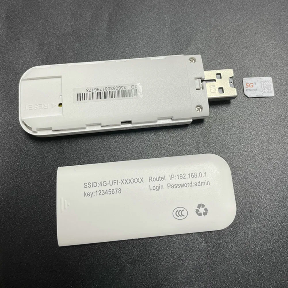 야외 여행을 위한 SIM 카드 슬롯 플러그 앤 플레이가 포함된 휴대용 WiFi LTE USB 4G 모뎀 150Mbps 무선 네트워크 어댑터