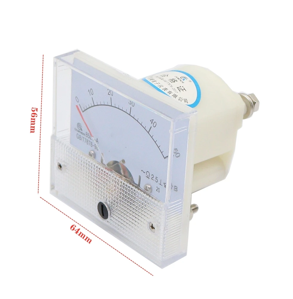 85L1-A AC Panel Meter 10A 15A 20A 30A 50A 75A 100A 250A 500A 750A 1KA Analog Panel Ammeter Dial Current Gauge 85L1 meters