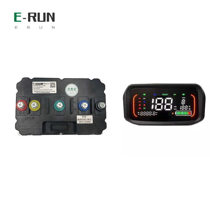 PMSM BLDC Fardriver Controller ND96880 96V DC 800A 6-8kw With N7 Colorful LCD Display For Electric Motorcycle ATV