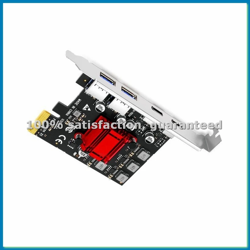 

Карта расширения PCIE: адаптер PCIE на 2 порта USB3.2 Gen1 Type-C + 2 порта USB3.2 Gen1 Type-A для настольных ПК-ABHG