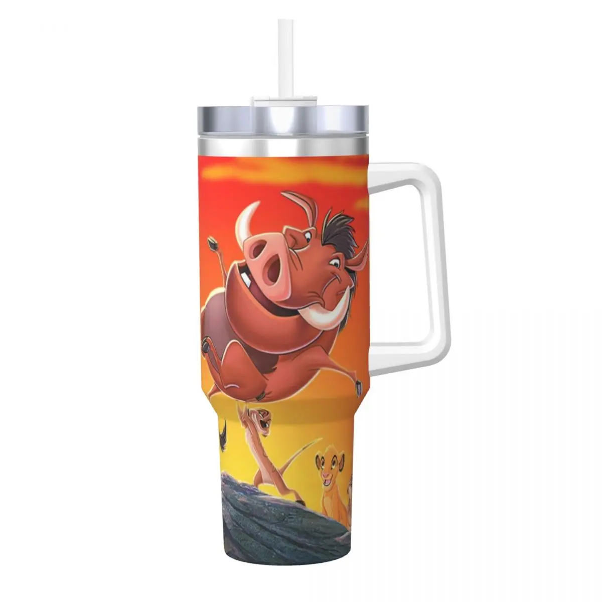 The Lion King Tumbler Cold and Hot Water Bottle Leakproof Stainless Steel Thermal Mug Custom Travelist Mugs Cup