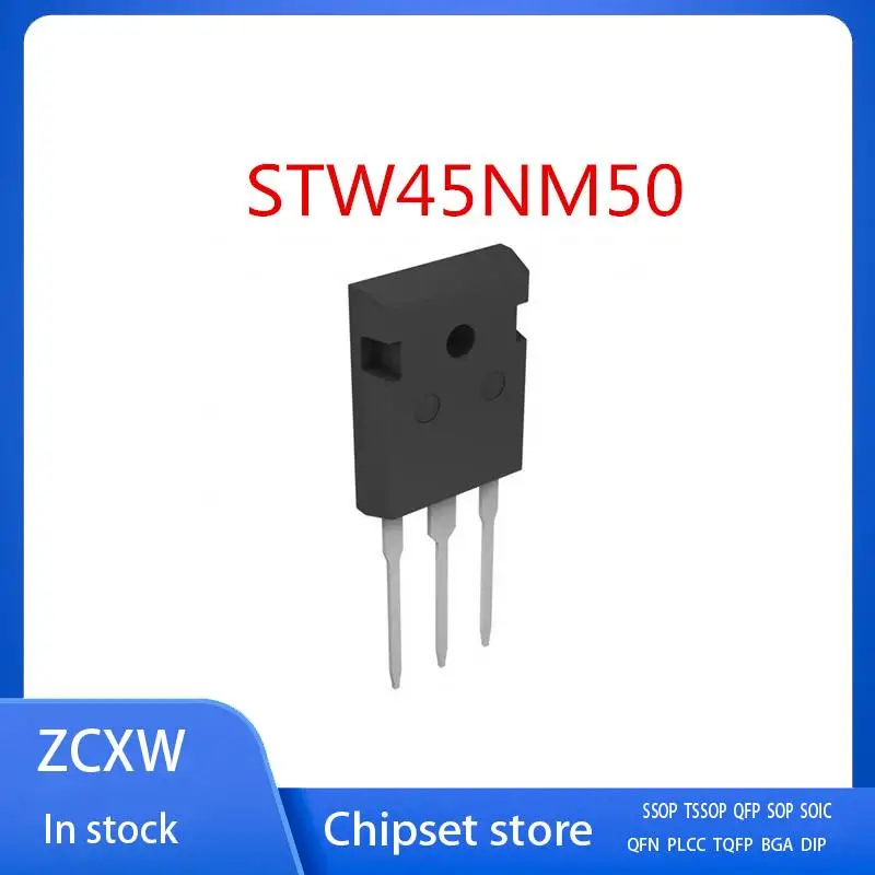 

10 шт./лот STW45NM50 STW45NM50FD W45NM50 45NM50FD TO-247 45A 500 В