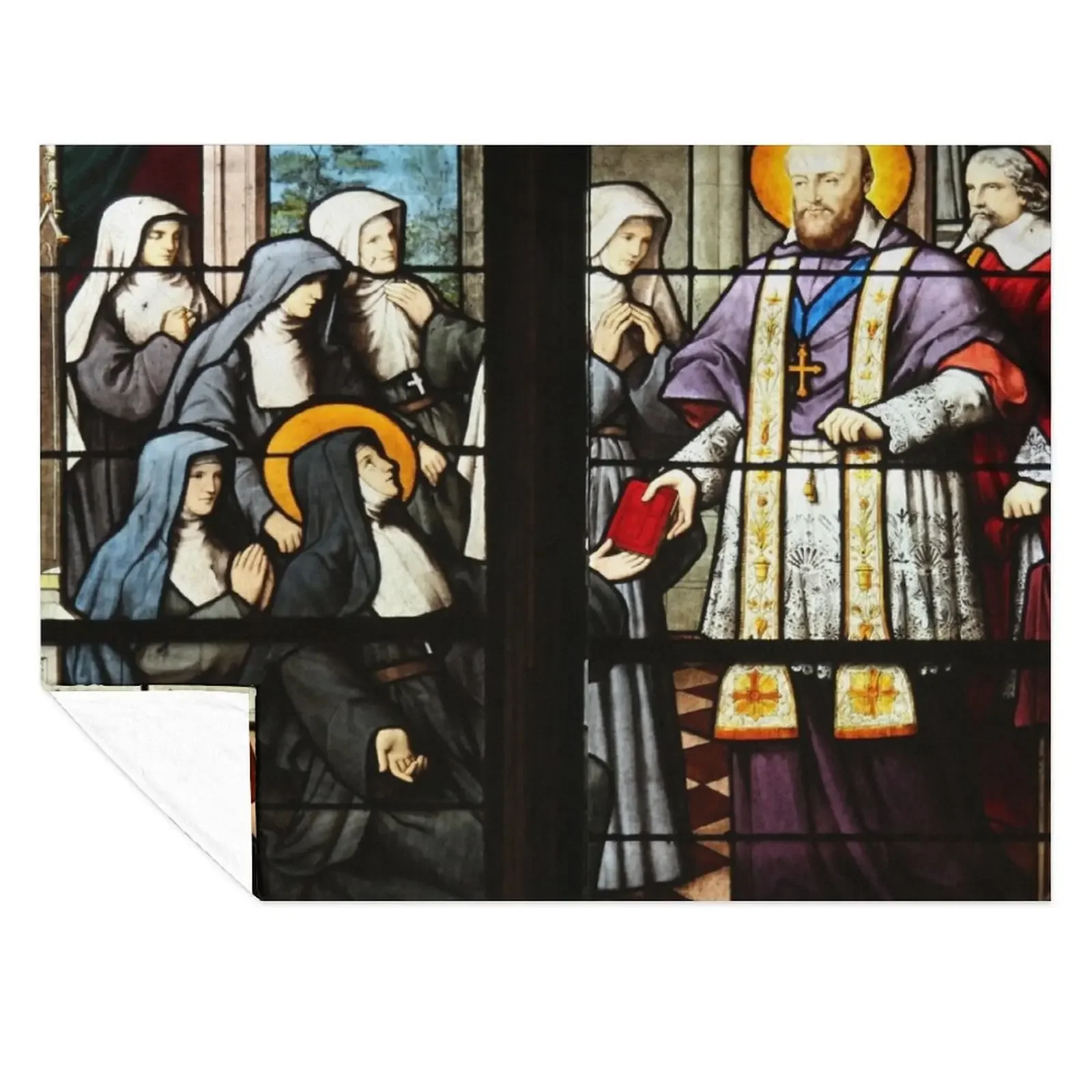 

Saint Francis de Sales Throw Blanket warm winter Hairy Thermal Loose Blankets