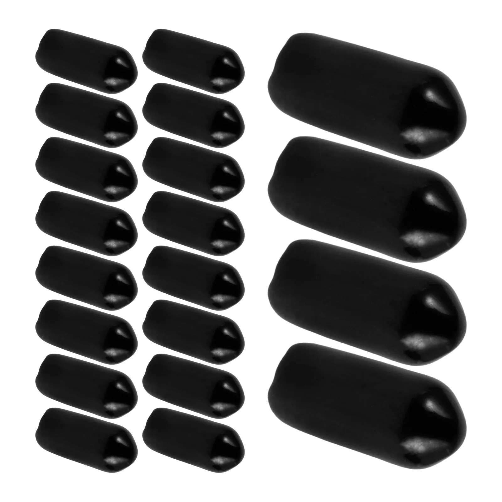 

100Pcs PVC Hairband End Caps Headband Protector Tips for 5Mm Hair Hoops Comfortable Elastic DIY Replacement Covers Stylish