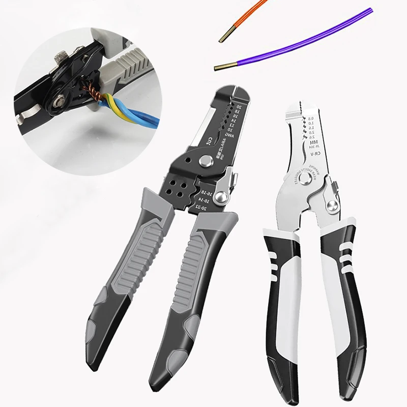 Wire Stripper Pulling Plier Multifunction Stripping Crimping Plier Hand Tool
