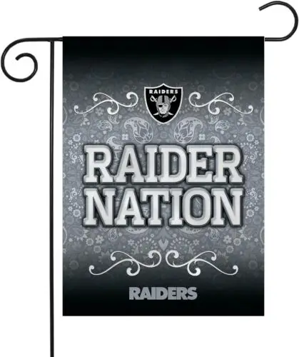 Las Vegas Raiders Premium Double Sided Garden Flag Banner, Raider Nation,...