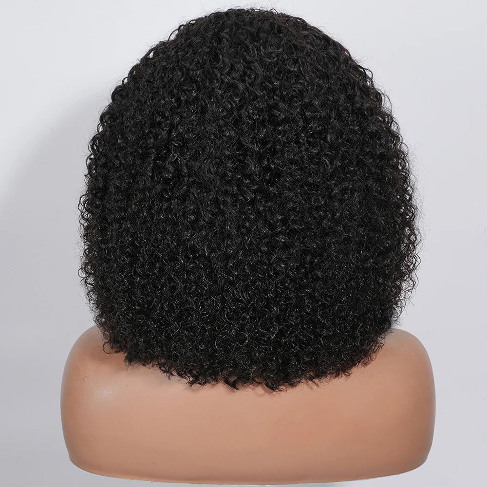 วิกผมครึ่งหัว วิกผมแท้ ความหนาแน่น 200% วิกผมลอนแบบครึ่งหัว 3 in 1 สวมใส่ได้โดยไม่ต้องใช้กาว วิกผมแบบผูกเชือก วิกผมลอนหยิกแบบพลิกกลับด้าน วิกผมแบบคาดศีรษะ