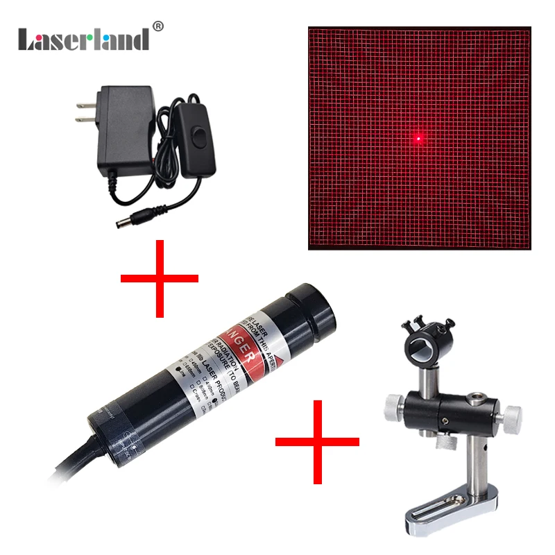 650nm 100mW 50*50 Grid Red Light Grating Laser Module 3D Structural Source Scanner Scanning