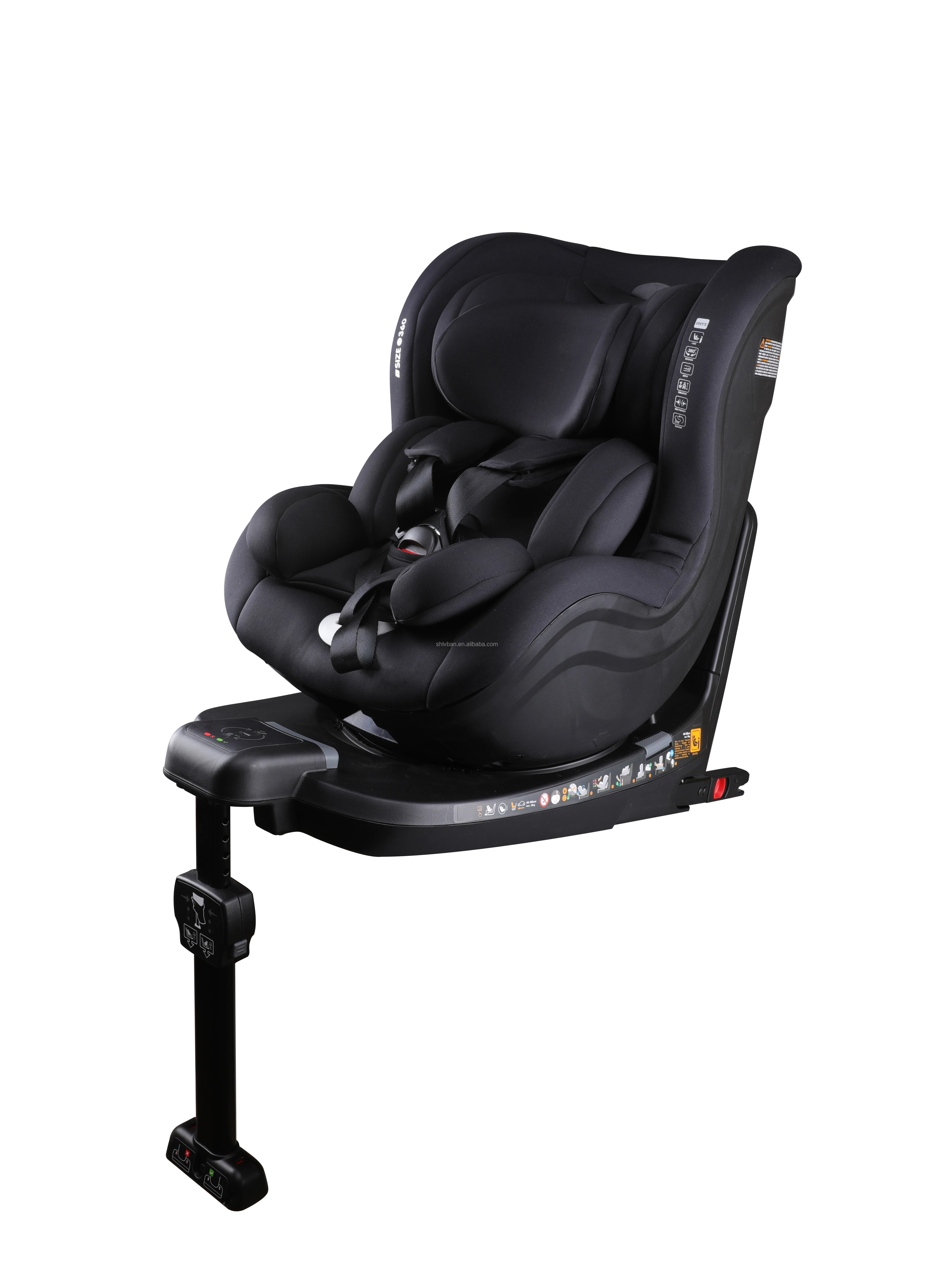 ez-travel new design Isize 360 degree rotation isofix and support leg baby car seat