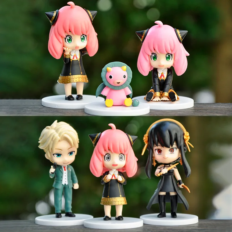 새로운 SPY×FAMILY Anya Forger Yor Forger Loid 애니메이션 만화 캐릭터 피규어 모델 맞춤형 테이블 장식 장식품 장난감 선물
