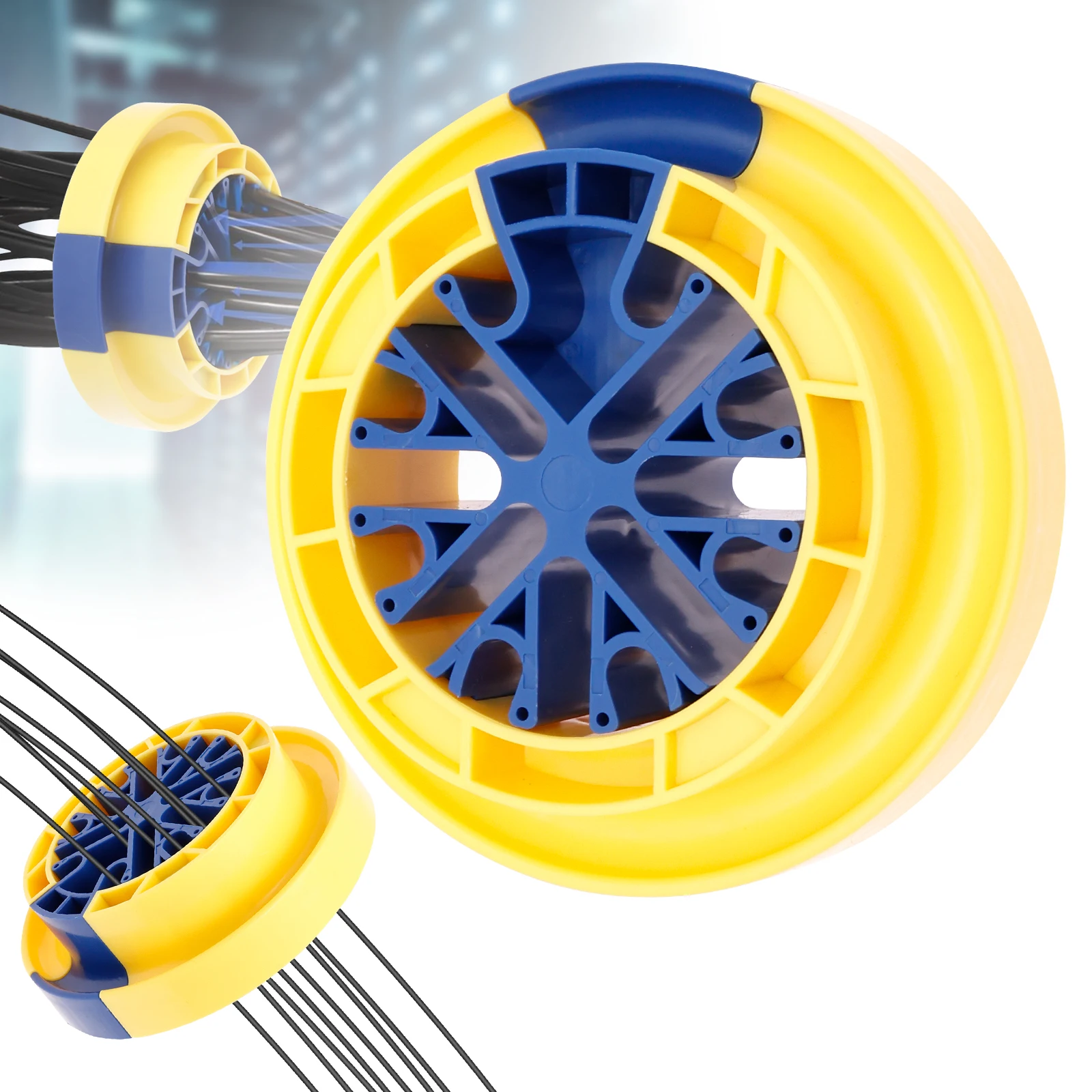 

Anti-Tangle Wire ManaSynthetic Gemstoneent Wire Comb Network Cable Management Tools for Wires with a Diameter Up to 0.36inch