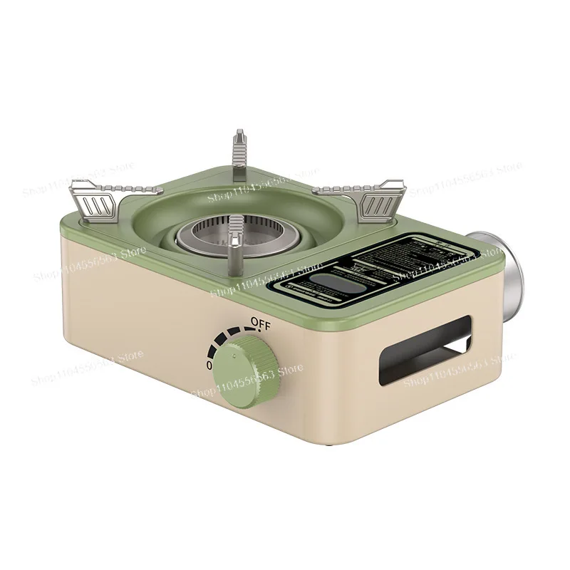 Internal spiral fire cassette stove, one-piece, outdoor portable mini gas gas stove