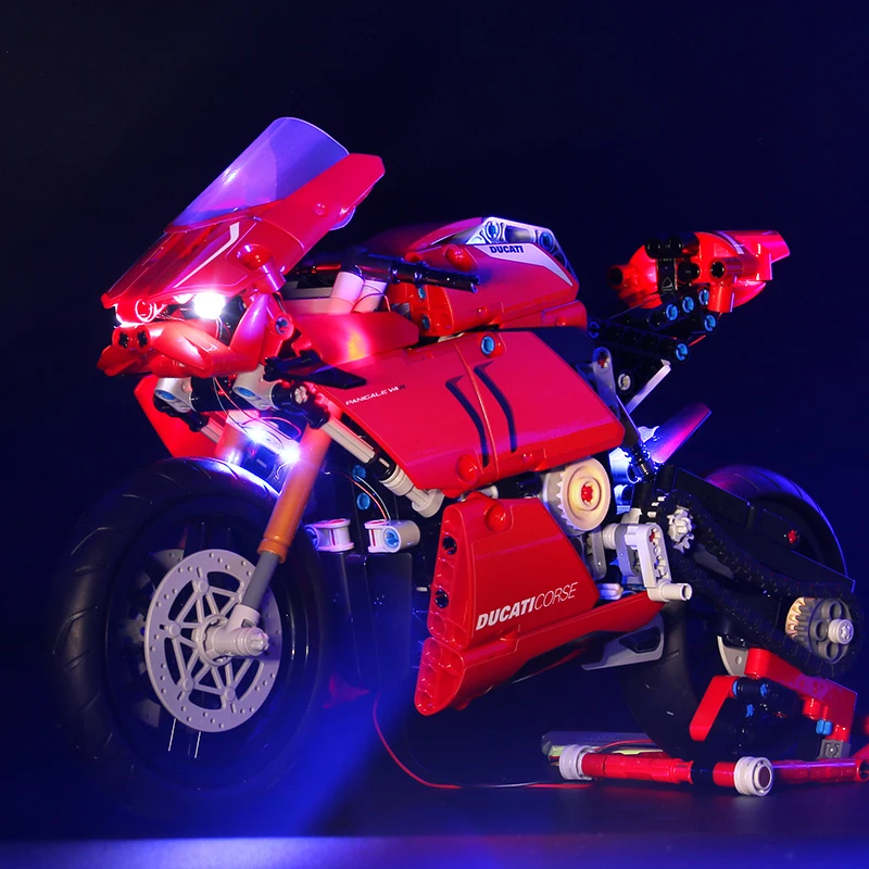 LED Lighting Kit Compatible 42107 10272 Ducati Building Blocks Bricks (Not Include the Model)