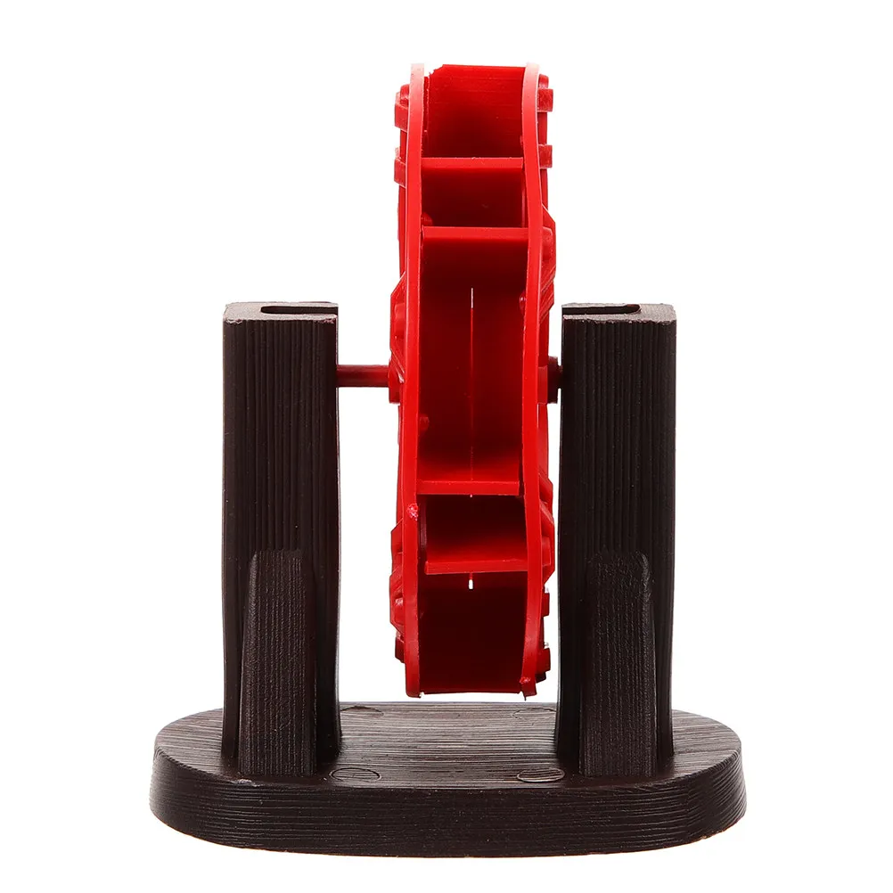 Waterwheel Aquarium Decor Windmill Style ABS Fish Tank Fountain Indoor Tabletop Desktop Home Office Landscape Scene Rotation