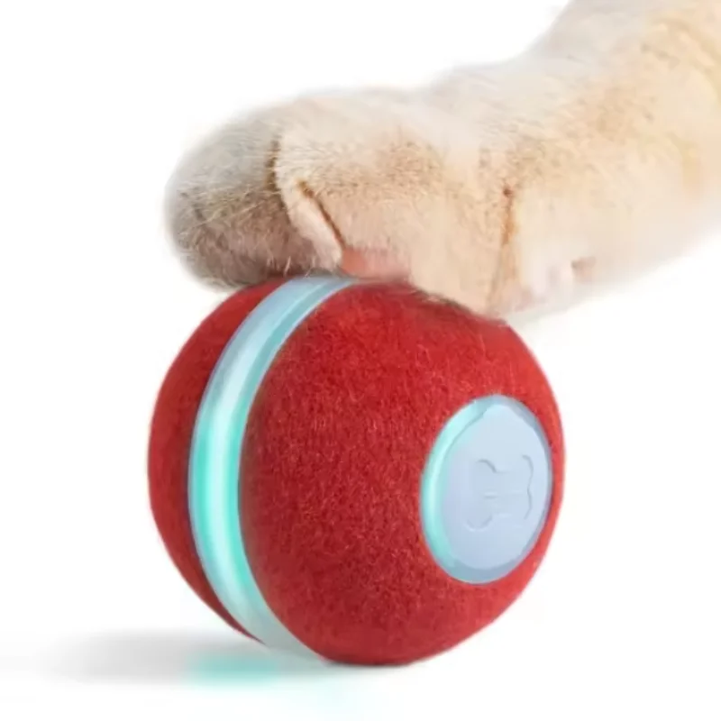 Imagem -02 - Lmzoe-automatic Touch Sensing Rolling Ball para Animais de Estimação Chase Play Bolas Inteligentes Leves Gatos