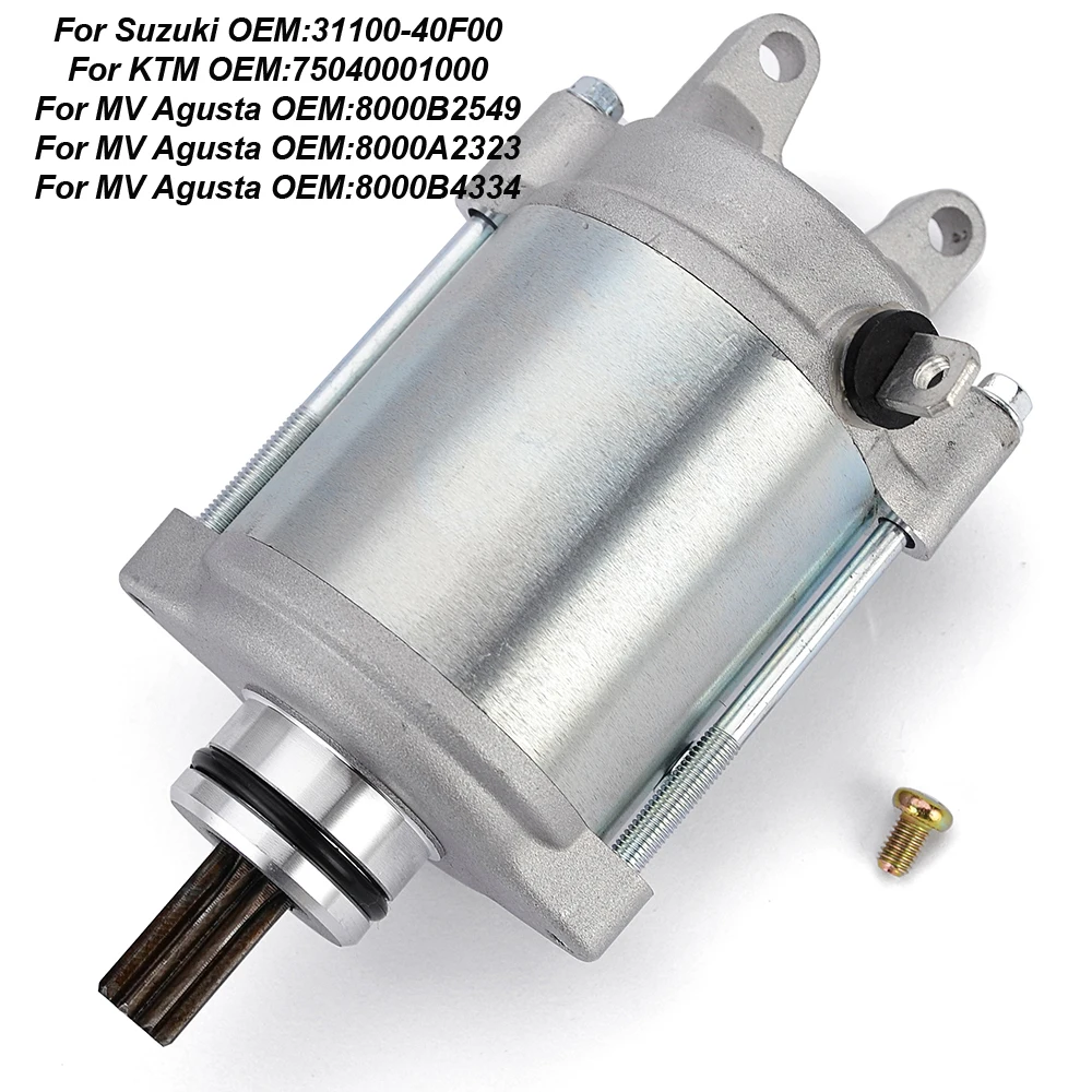 

Motorcycle Starter Motor For Suzuki GSX-R 1000 GSXR1000 for K-TM 690 Duke Enduro SMC Supermoto For MV Agusta F4 Brutale 910S