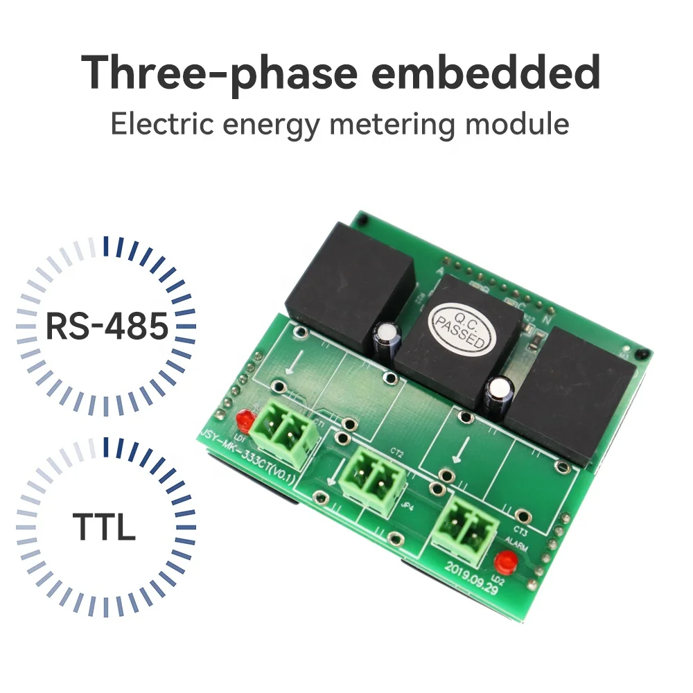 Factory Outlet Voltage Current Power Detection Modbus 100A Three-Phase Open Cts Voltage Ammeter
