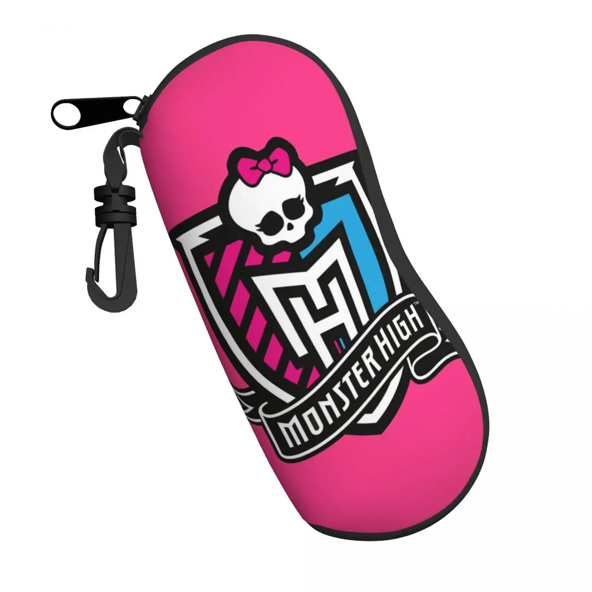 Custom Monster High Logo Shell Eyeglasses Protector Cases Cute Sunglass Case Dolls Glasses Pouch