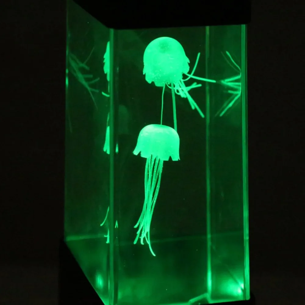 Swim Jellyfish Lamp Tank Aquarium Fantasy Jellyfish Lights RGB Color Change Lamp Smart Office Decoration Lighting