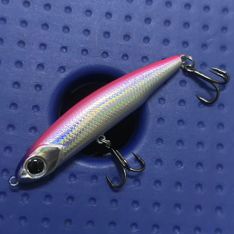 6cm/5g Plastic Fishing Bait 6.5cm/8g 7.5cm/12g Sinking Minnow Lure With Strong Hooks 1Pcs Pike Bass Wobbler