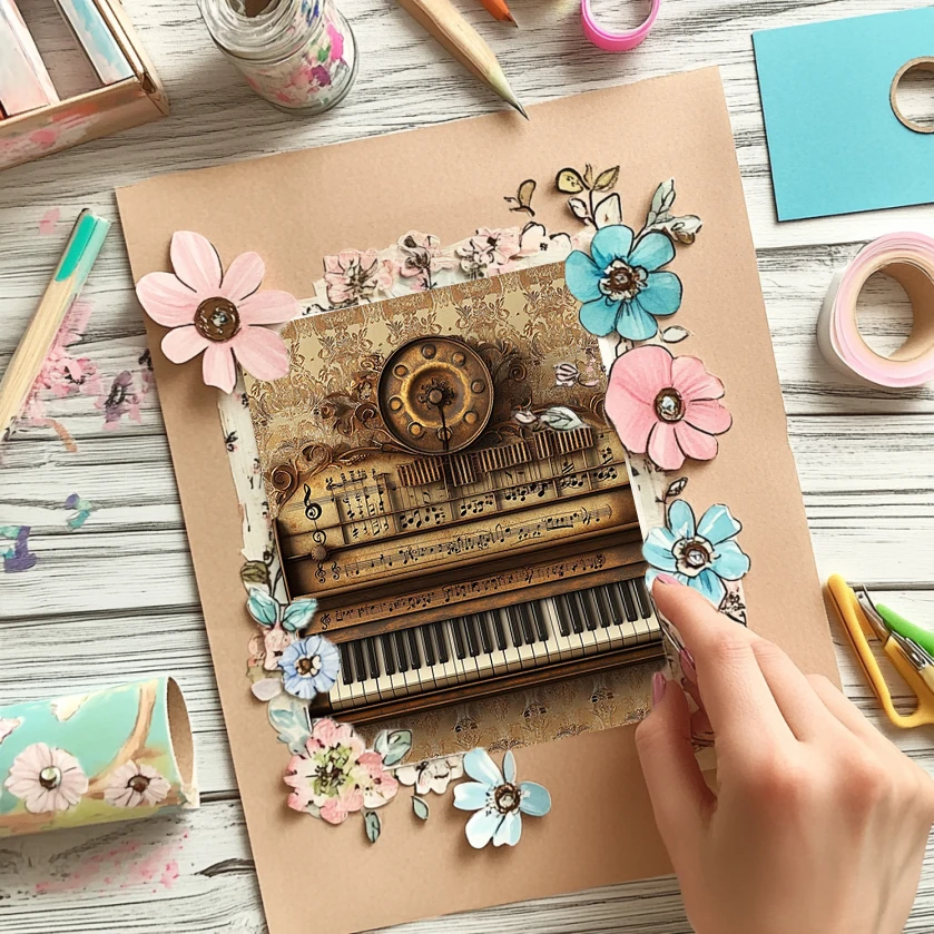 Conjunto de papel para scrapbook de 6 "x 6" (36 folhas): impressões artísticas para scrapbooking, origami, planejador e cartão DIY.