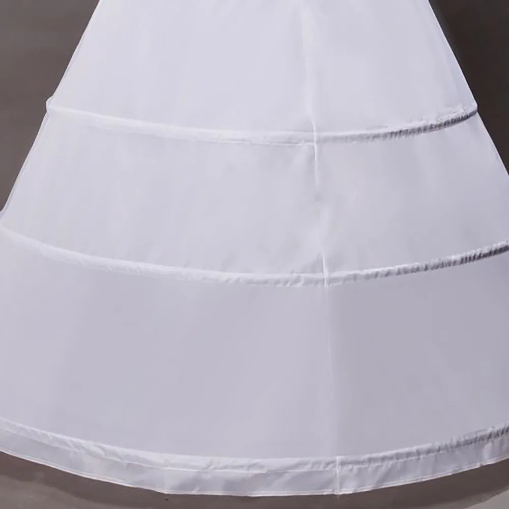 Women Crinoline Petticoat 4 Hoop A-line Skirt Slips Floor Length Underskirt for Wedding Ball Gown Bridal Dress 2024