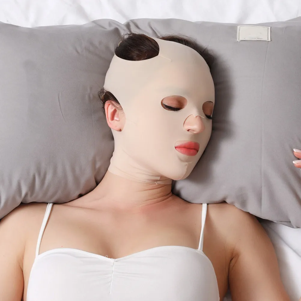 1Pcs Sleeping Mask Full Face Elastic Skin Tightening Cover Woman Facial Lift Support for Double Chin Anti Aging Face Sculpting