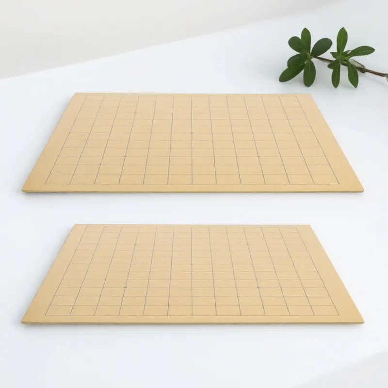 

2Pcs Folding Wooden Go Chess Board Portable Kids Educational Strategy Game Chessboard Set for Travel Play