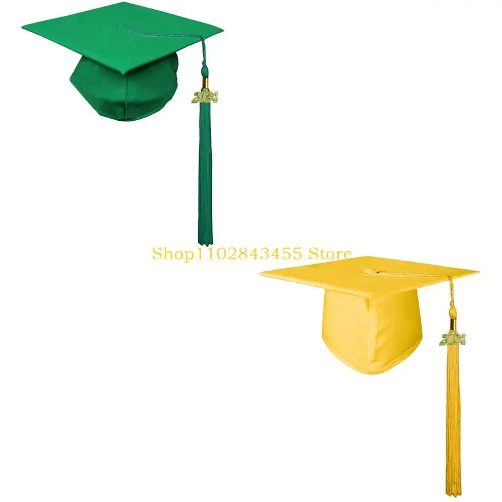 49MC Unisex Graduation Caps Adult Graduation Hat Academic Mortarboard Costume Caps Bachelor Hat Student Graduate Party Dress Up