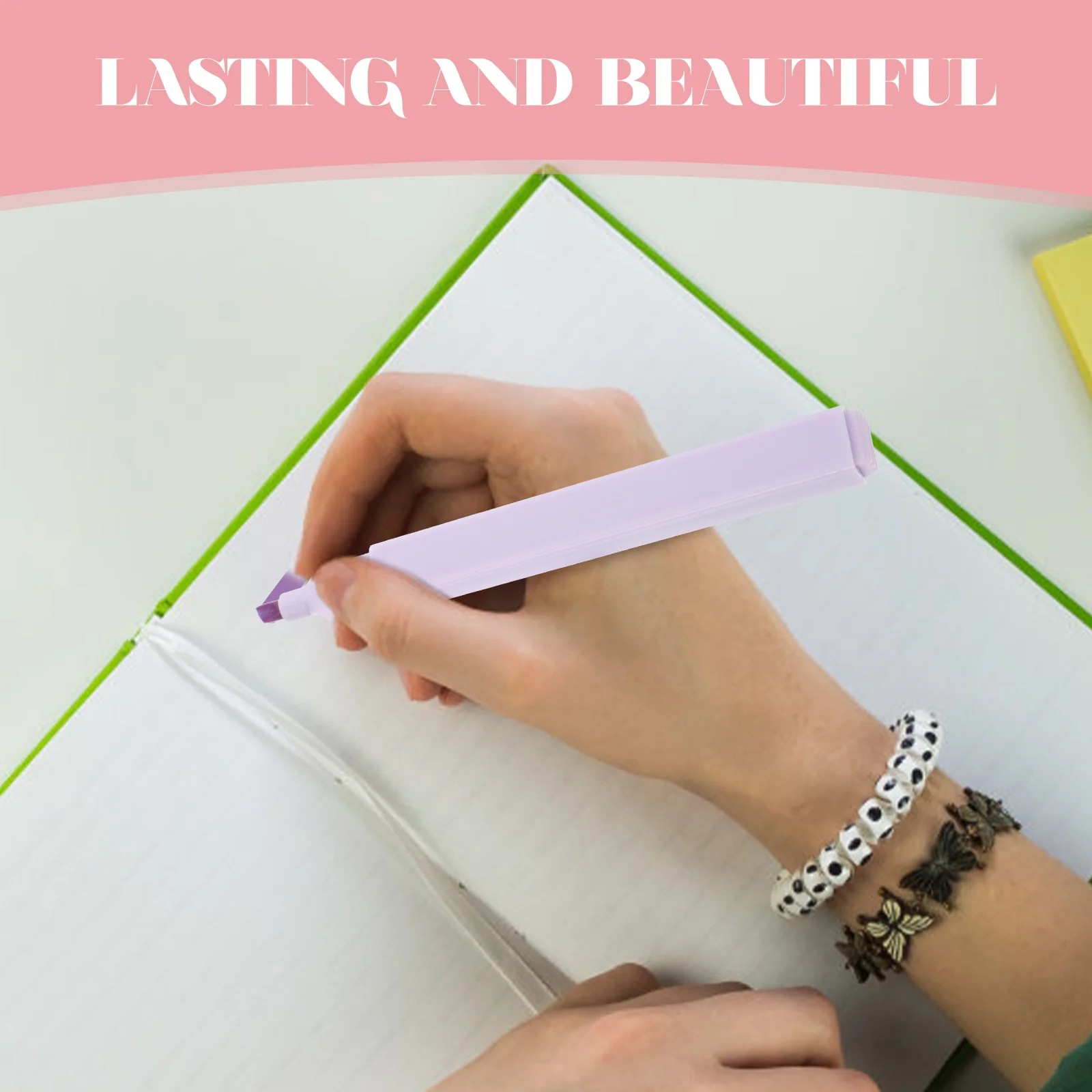 

6pcs Compact Highlighter Pens Fluorescent Markers For School Work Study Notes Portable Daily Supplies Scrapbook Marker