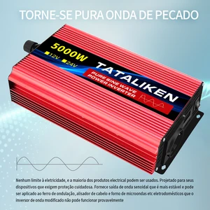 Reine sennoidale Wellenleistung Wechselrichter 12 V bis 220 V 50 Hz 2500W 3500W 4500W 5000W 6000W DC für Wechselspannungswandler EU -Stromquelle 10 Hauptverkäufe 6000W Wechselrichter - №5