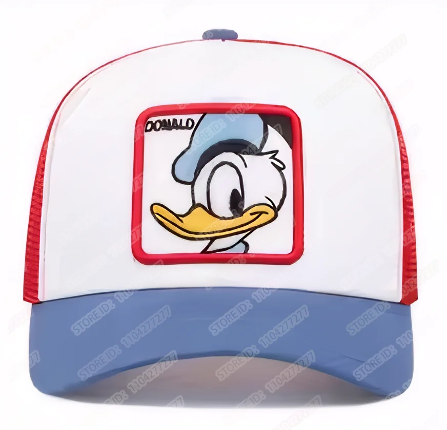 高品質ドナルドダック野球帽アニメ漫画スナップバック綿男性女性ヒップホップお父さん帽子トラック運転手メッシュ帽子ドロップシッピング