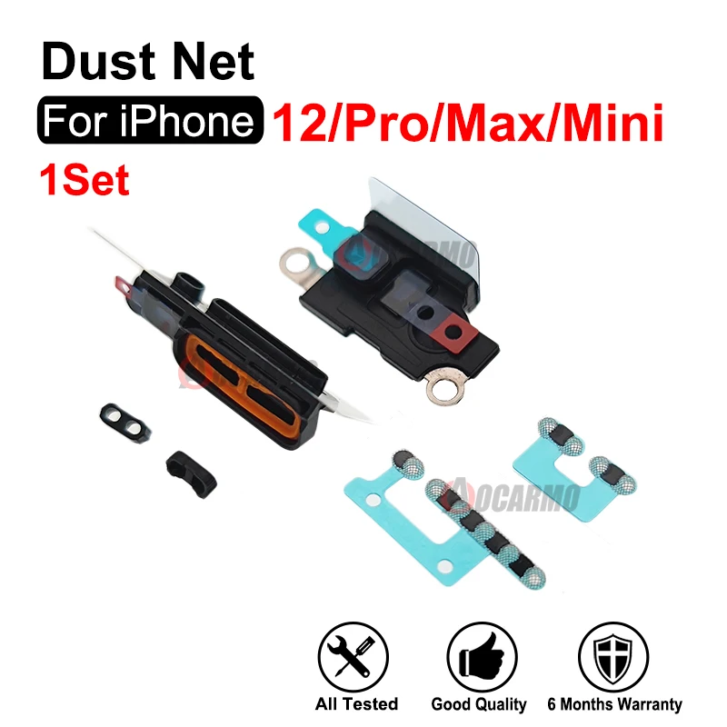 For iPhone 12 Pro Max 12mini FullSet Loud Speaker Anti Dust Mesh Anti Dust Loudspeaker Net Replacement Parts