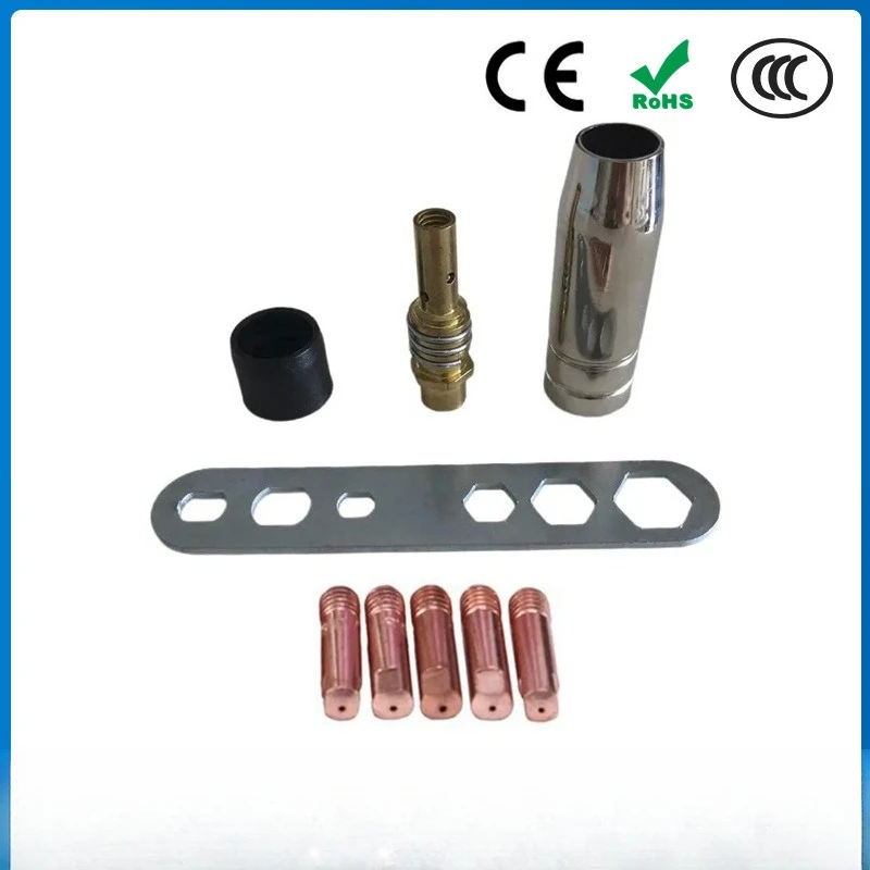 

Защитные насадки для сварочного аппарата 15АК, аксессуары для газозащитной сварки, защитный кожух, токопроводящие насадки 15АК, 9 шт.