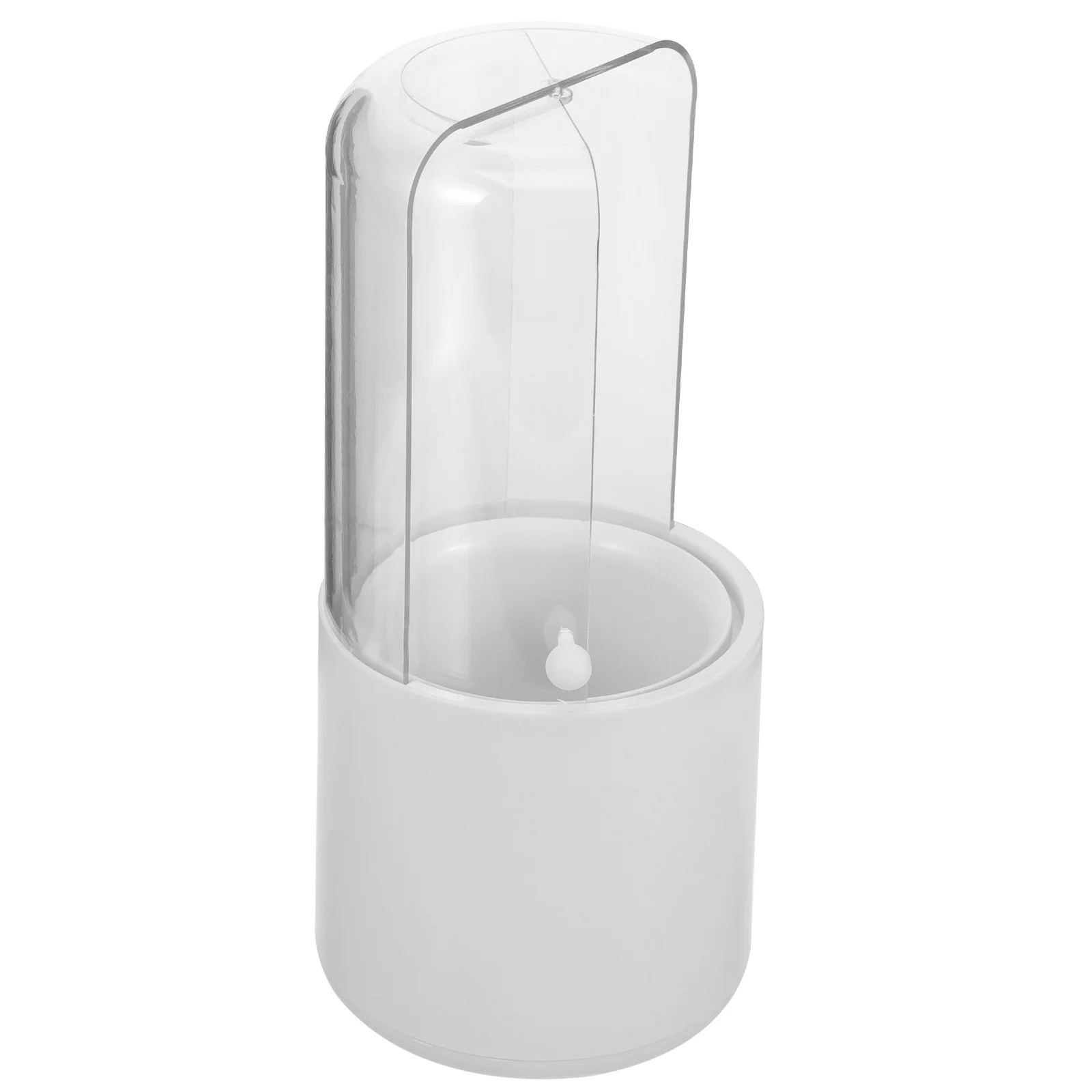 

Makeup Brush Organizer Box with Lid 180 Rotating Opening Large Capacity Vanity Holder for Home Decor Make Up Box