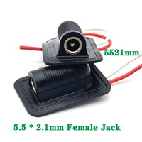 1/3pcs 5521 With Cable Wired DC power Female 5.5 * 2.1 mm DC Socket High Current All Female Power Plug 5521 Connector