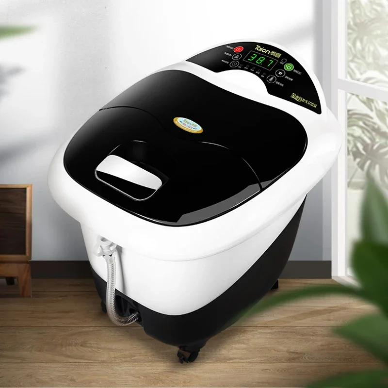 Wireless Remote Control Heated Foot Bath Bucket Automatic  Electric Roller Surf Massage Footbath Machine Over The Calf Bath Foot