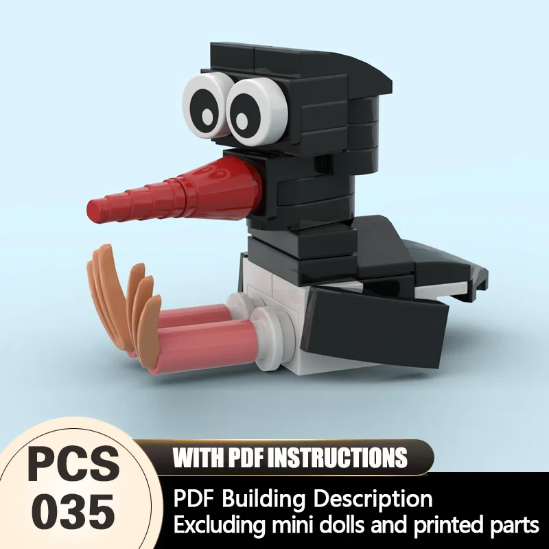 

Creators Animal Series Model MOC Building Funny Common Hill Myna Modular Technology Gifts Holiday Assemble Children Toys Suit