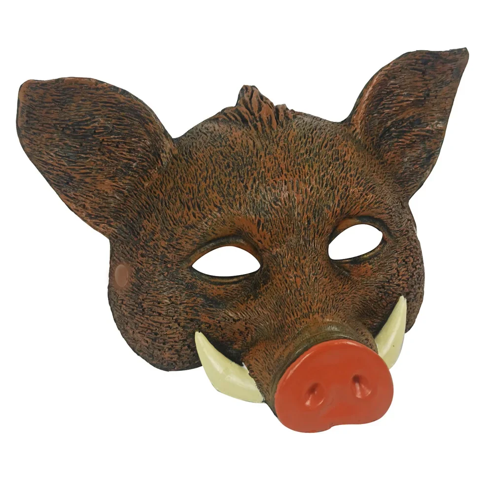 Soft PU Foam Halloween Party Masks, Cosplay Costume, Máscara Animal, Javali, Porco, Gato, Coringa, Carnaval, Adultos