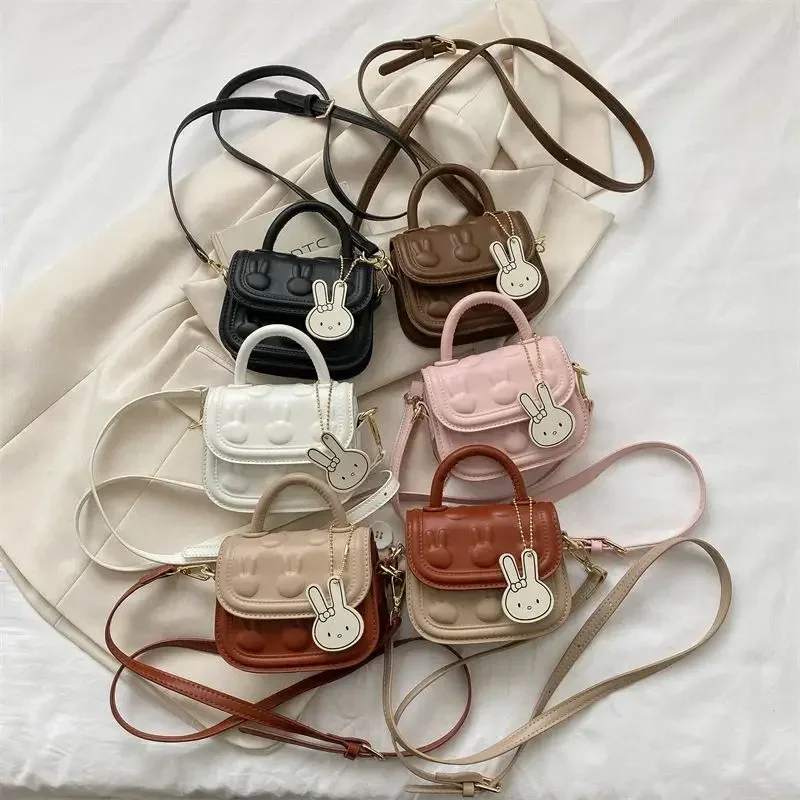 Mini bolso cruzado de mano Multicolor para niños, bolsos cuadrados pequeños, lindos bolsos de mensajero, Popular, hermoso, primavera, verano, nuevo