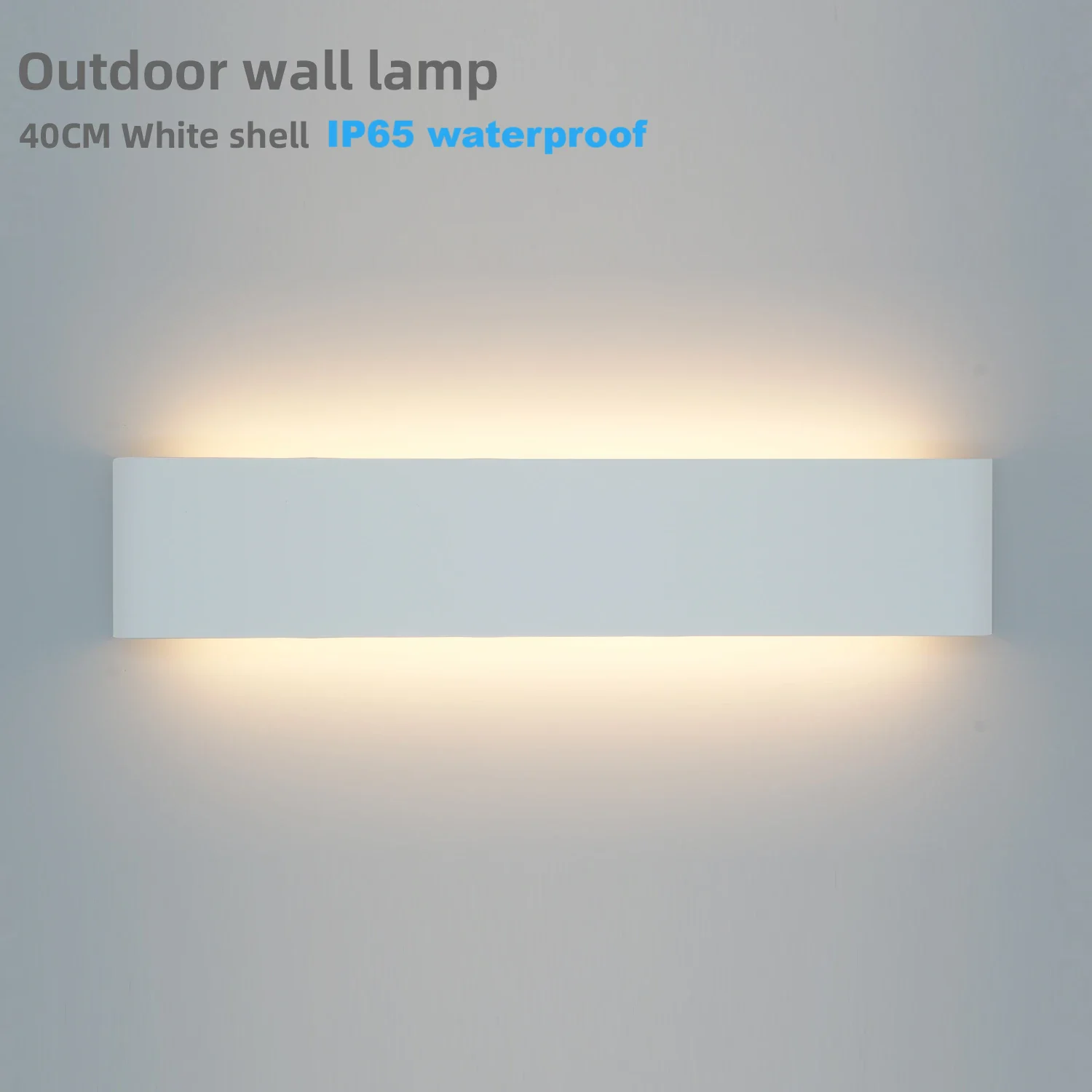 Modern Wall Sconces Hardwired,Outdoor IP65 Glow Up and Down LED Wall Light Wall Mount Lights for Living Room Hallway Bedroom