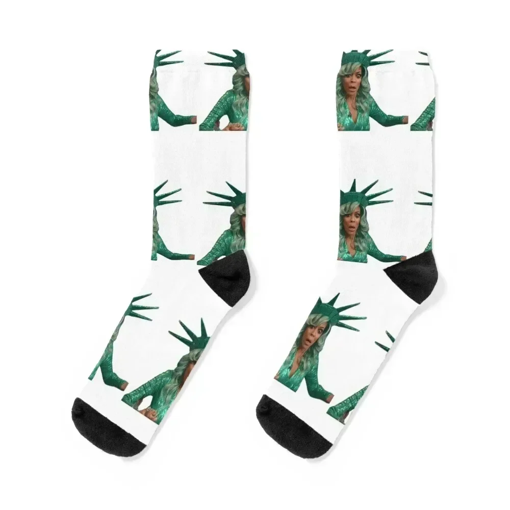 

wendy williams before she fell oops Socks Stockings designer Luxury Woman Socks Men's