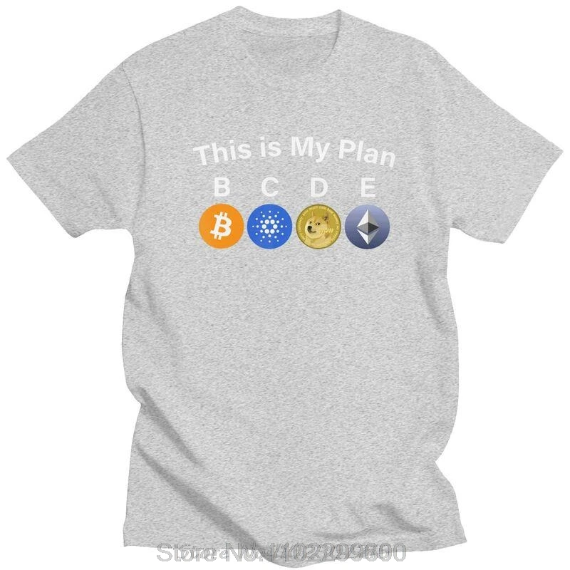 هذا هو خطتي بيتكوين كاردانو دوجكوين Ethereum تي شيرت الرجال القطن تيز ADA BTC التي شيرت قصيرة الأكمام الجرافيك تي شيرت الملابس #2