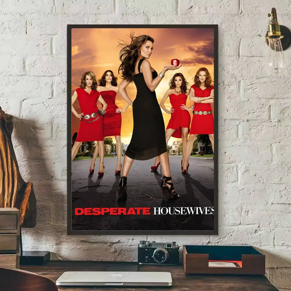 ربات البيوت اليائسات ملصق الفيلم التلفزيوني لزجة جدار الفن الطباعة مقاوم للماء غرفة المعيشة المنزلي غرفة نوم بار ديكور جمالي #6